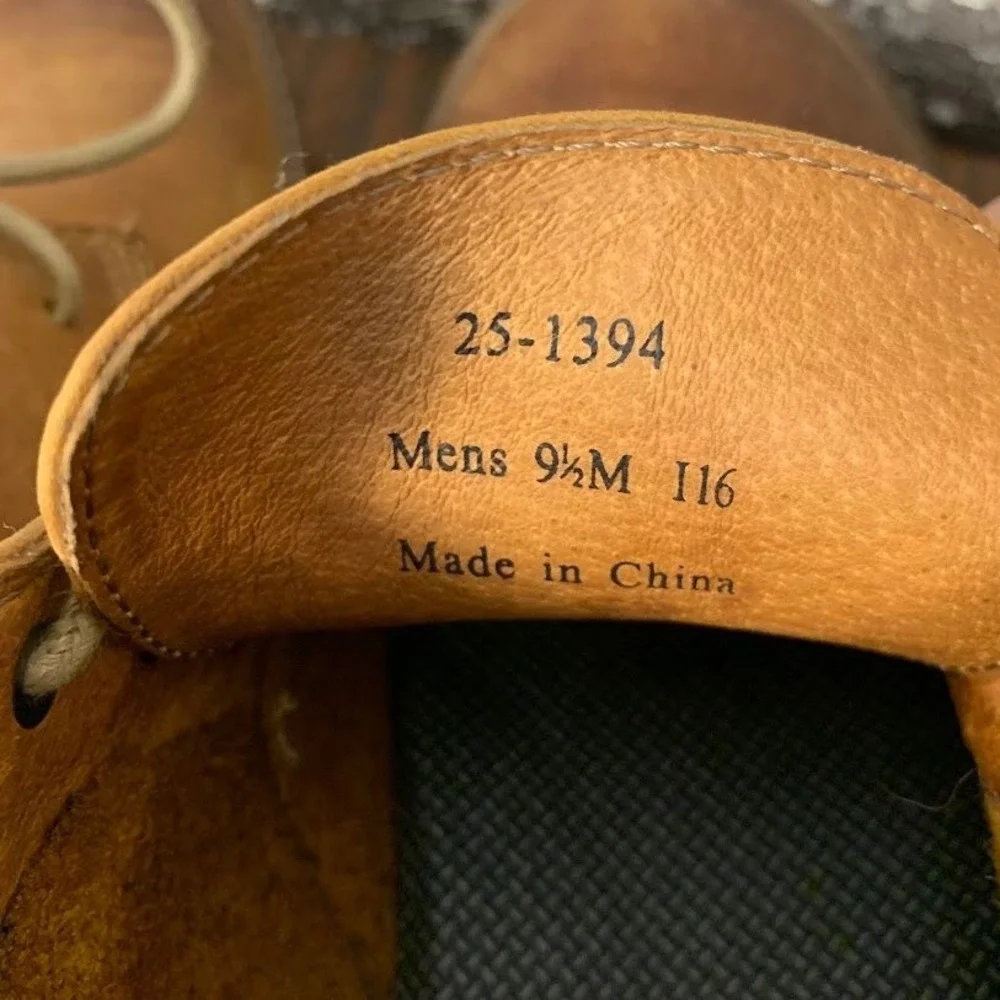 Johnston & Murphy Tan Leather McGuffey Chukka Boots Lace Up Mens 9.5